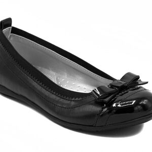 Nautica Black Patent Bow Flats